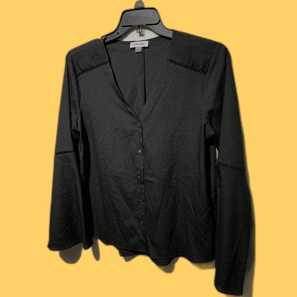 CALVIN KLEIN dressy blouse SIZE LARGE